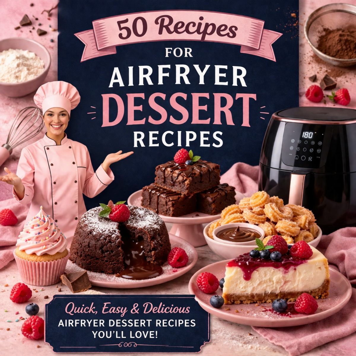 50 Airfryer Dessert Recipes — Digital Cookbook