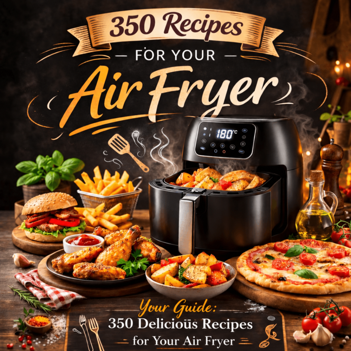 350 Air Fryer Recipes — Digital Cookbook