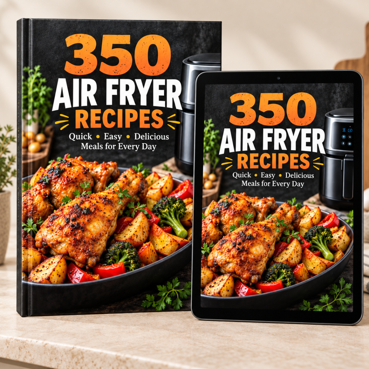 350 Air Fryer Recipes — Digital Cookbook