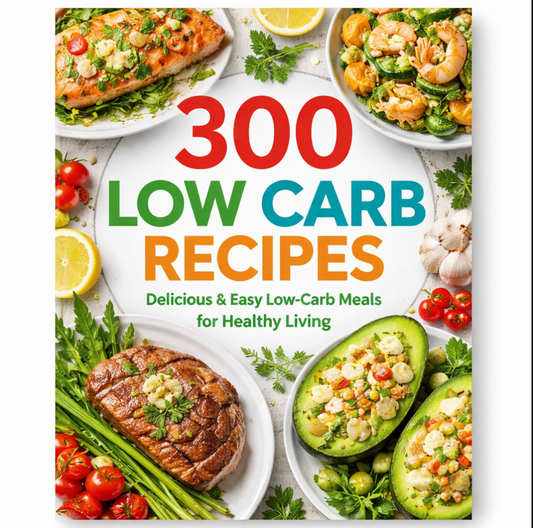 300 Low-Carb Recipes – Digital Cookbook (Instant Download)
