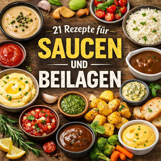 21 Rezepte für Saucen und Beilagen – Digitales E-Book (Sofortiger Download)