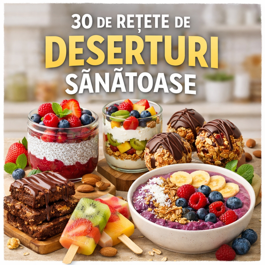 30 de Rețete de Deserturi Sănătoase – Bucură-te de Dulciuri Delicioase Fără Vinovăție!