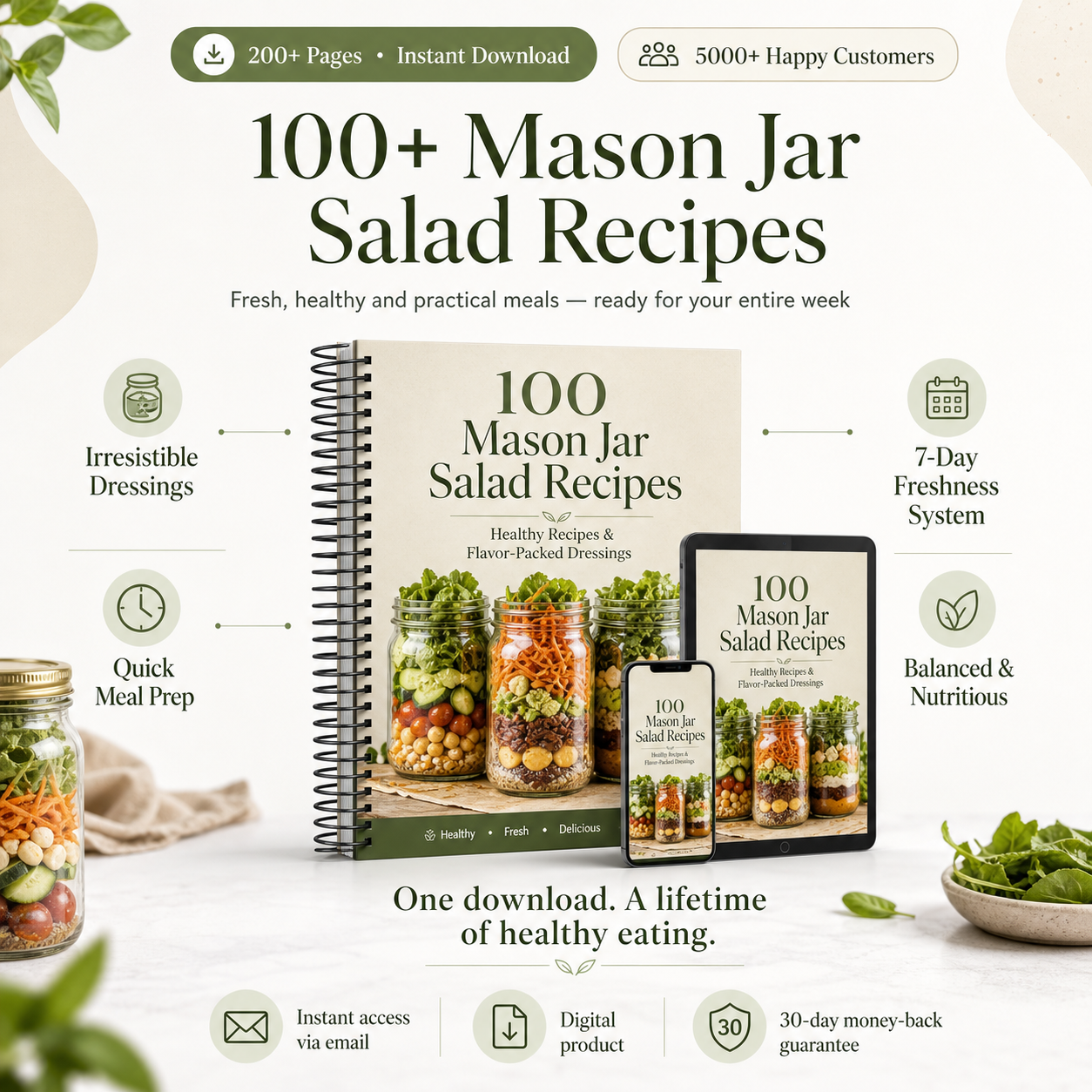 100 Mason Jar Salad Recipes