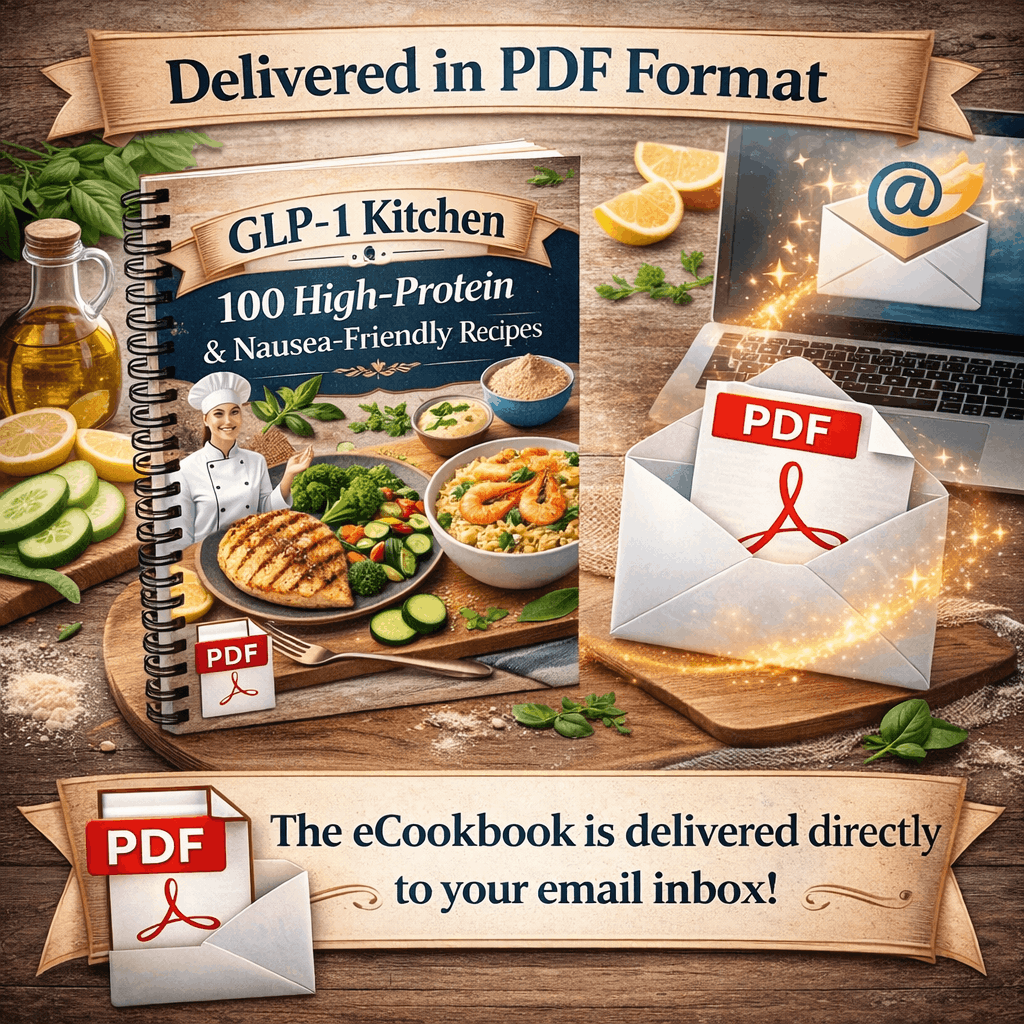 GLP-1 Kitchen — 100 High-Protein & Nausea-Friendly Recipes - Digital Cookbook