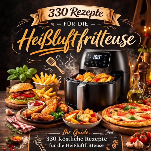 330 Rezepte für die Heißluftfritteuse – Digitales E-Book