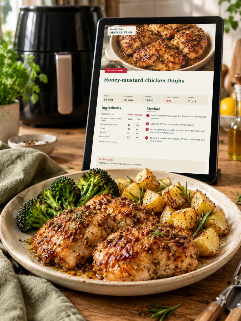 Eight weeks of organised dinners to give your week a starting point.