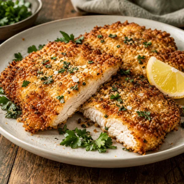 Crispy Parmesan chicken cutlets