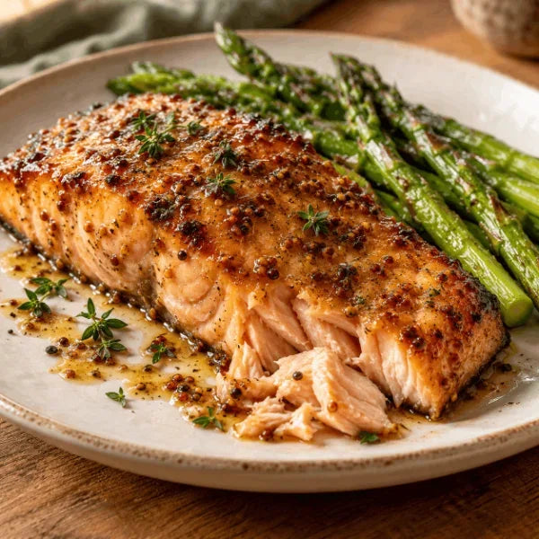 Honey-mustard salmon