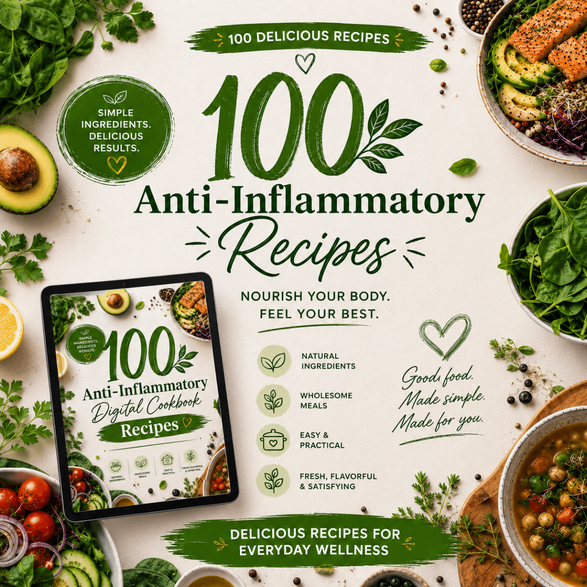 The Ultimate Anti-Inflammatory Recipes - Digital Cookbook