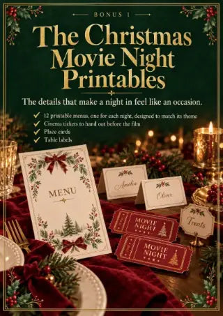 The Christmas Movie Night Printables