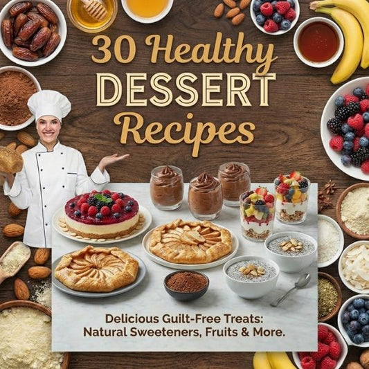 30 Healthy Dessert Recipes – Digital Cookbook (Instant Download)