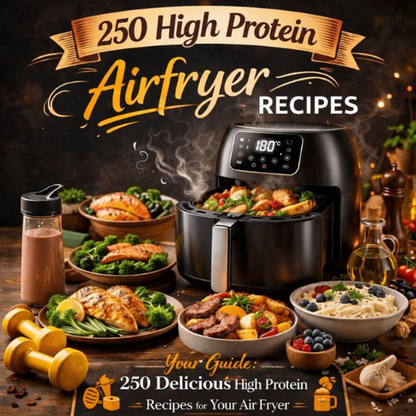 250 High Protein Air Fryer Recipes — Digital Cookbook