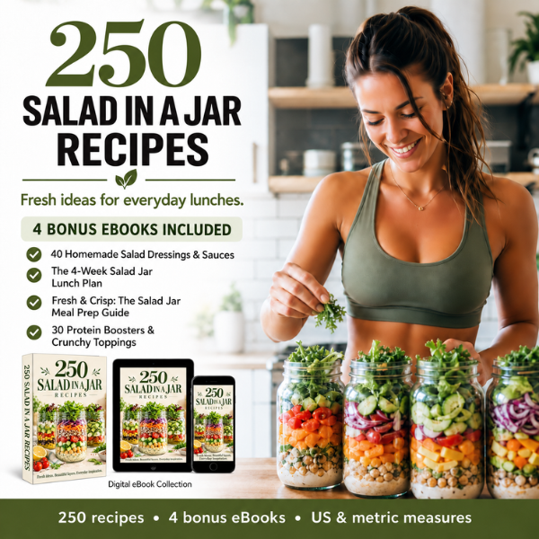 250 Mason Jar Salad Recipes - Digital Coockbook