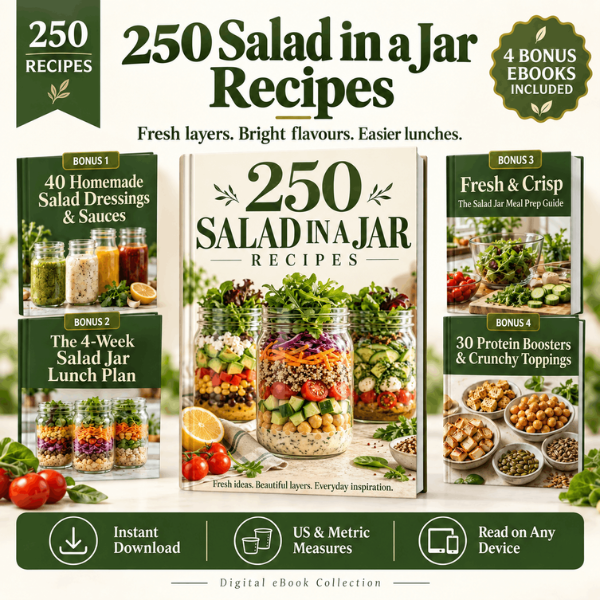 250 Mason Jar Salad Recipes - Digital Coockbook