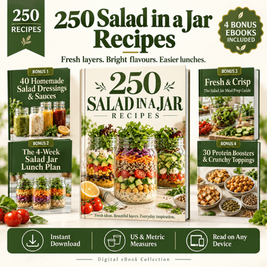 250 Mason Jar Salad Recipes - Digital Coockbook