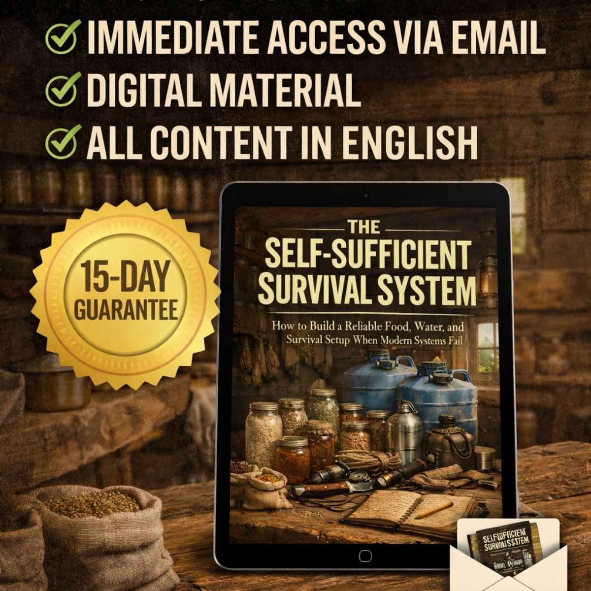 Self-Sufficient Survival System - Instant Digital Access
